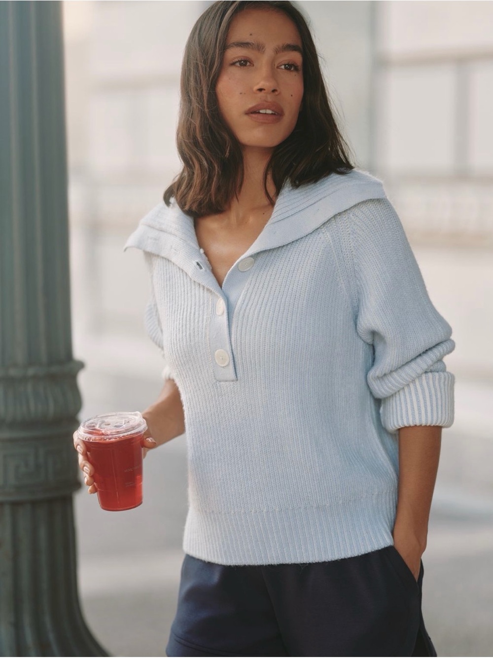 Varley Filey Collared Sweater Size M